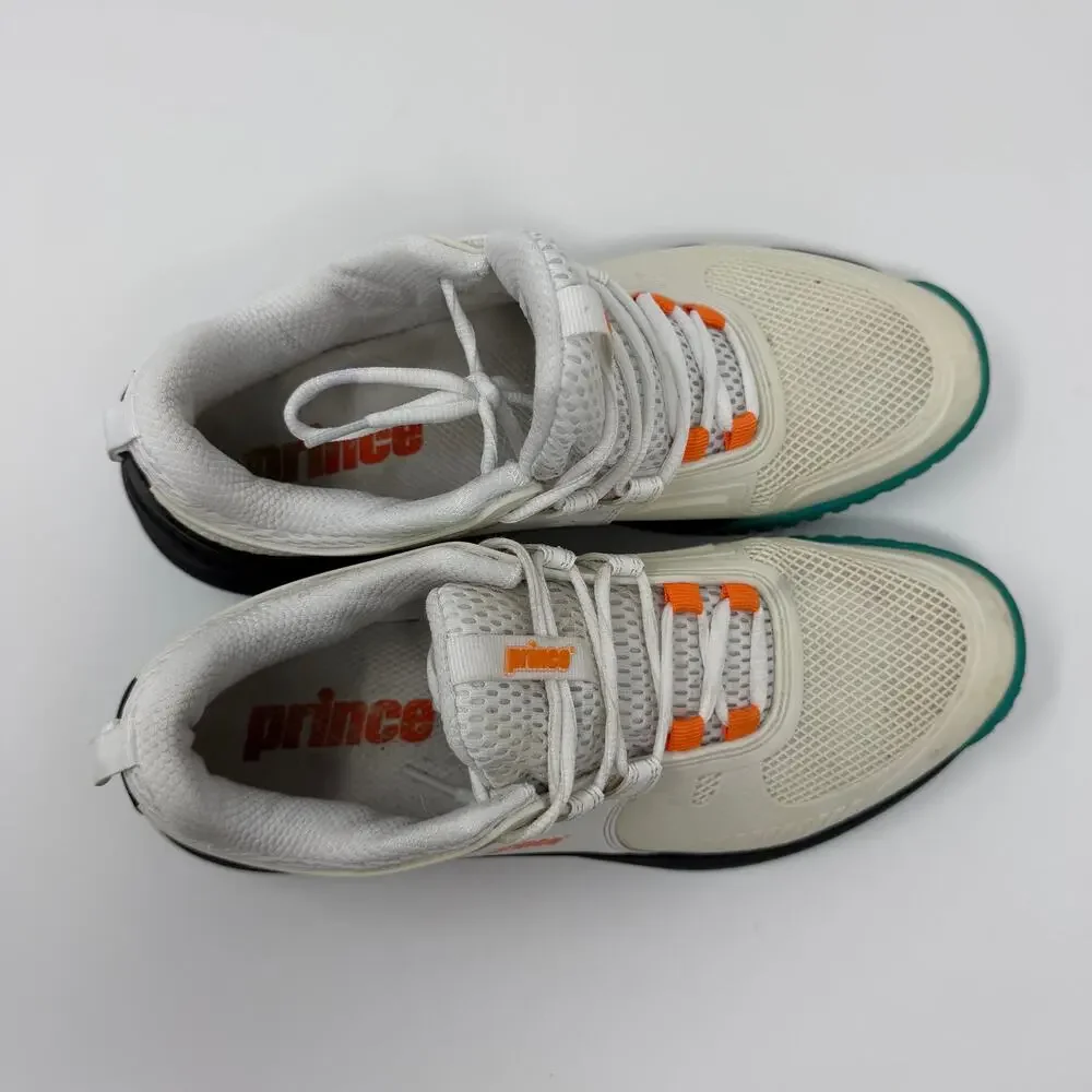 Prince Men’s Tennis Shoes White Green Orange 10.5